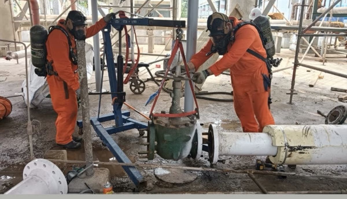 Servicio en sitio a válvulas industriales